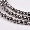 Electroplate Non-magnetic Synthetic Hematite Beads Strands G-J169B-2mm-07-3