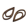 Walnut Wood Pendants WOOD-A025-04F-2