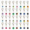 32Pcs Evil Eye Resin Pendant Decorations HJEW-GO00032-1
