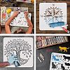 Plastic Reusable Drawing Painting Stencils Templates DIY-WH0202-274-4