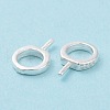 925 Sterling Silver Screw Eye Peg Bails STER-D035-42S-5