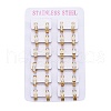304 Stainless Steel Huggie Hoop Earrings EJEW-L252-040B-3