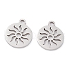 Non-Tarnish 201 Stainless Steel Pendants STAS-D451-20P-1
