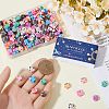 SUNNYCLUE 180Pcs 10 Colors Handmade Polymer Clay Beads CLAY-SC0001-87-3