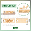 BENECREAT 40Pcs Wood Knitting DIY-BC0013-78-2