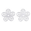 Tarnish Resistant 304 Stainless Steel Filigree Pendants STAS-R102-01P-1