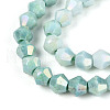 Electroplate Bicone Glass Beads Strands EGLA-T021-6mm-16-07-3
