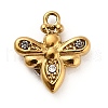 304 Stainless Steel Crystal Rhinestone Pendants STAS-P385-05A-D-1