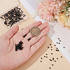 Olycraft 2 Strands Natural Black Spinel Beads Strands G-OC0005-44-3