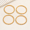 4Pcs Luxurious Oval Zinc Alloy Bangle Set XX0385-3-4