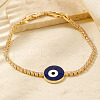 Minimalist Brass Cubic Zirconia Chain Bracelets TK4793-1-1