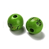 St. Patrick's Day Series Printed Schima Wood European Beads WOOD-V002-01K-2
