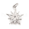 Rack Plating Brass Micro Pave Cubic Zirconia Pendants KK-K270-18P-2