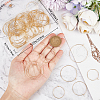 Beebeecraft 80Pcs 4 Size 316 Surgical Stainless Steel Wine Glass Charms Rings STAS-BBC0003-18-3
