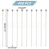   400Pcs 304 Stainless Steel Ball Head Pins for Craft Jewelry Making STAS-PH0004-92-2