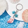 Mermaid Opaque Resin Pendant Keychain X1-KEYC-JKC00624-04-2