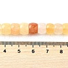 Natural Topaz Jade Beads Strands G-U023-B02-04-5