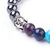 Gemstone Stretch Bracelets BJEW-P179-03-2