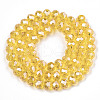 Electroplate Glass Beads Strands EGLA-A034-T6mm-A04-2