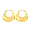 Teardrop Ion Plating(IP) 304 Stainless Steel Hoop Earring EJEW-H013-09G-1