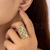 Hollow Out Flower Pattern Alloy Finger Rings FS-WG218DB-01-3