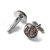 304 Stainless Steel Cuff Buttons G-C185-02P-40-2