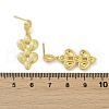 Brass Teardrop Dangle Stud Earrings EJEW-M066-03G-5