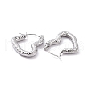 Non-Tarnish 304 Stainless Steel Heart Hoop Earrings for Women X-EJEW-G293-25P-2