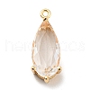 Brass Pave Cubic Zirconia Pendants KK-Q801-01G-02-1