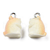 Flocky Resin Pendants RESI-N032-07-4