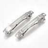 Platinum Plated Iron Hair Barrette Findings X-PJH1015Y-1