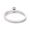 Mother's Day Rings 304 Stainless Steel Finger Rings RJEW-J071-13-P-3