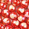 UV Plating Rainbow Iridescent Acrylic Beads X1-OACR-F004-08B-1