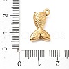 304 Stainless Steel Pendants STAS-I334-02G-04-3
