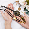 HOBBIESAY 2Pcs 2 Style Adjustable Vintage PU Leather Bolo Ties NJEW-HY0001-01-3