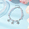 Natural Amethyst Chip Beaded Bracelets BJEW-JB11819-04-1