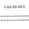 304 Stainless Steel Faceted Cable Chains CHS-G027-03P-2