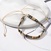 Vintage Ethnic Style Glass Tila Beaded Handmade Slider Bracelets for Women ZN9527-12-3