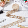 FINGERINSPIRE 10 Yards Ethnic Style Embroidery Polyester Ribbons OCOR-FG0002-24D-5