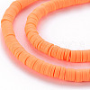 Handmade Polymer Clay Bead Strands CLAY-T002-6mm-42-3