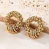 201 Stainless Steel Hoop Earrings EJEW-P304-11G-3