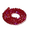 Transparent Electroplate Glass Beads Strands EGLA-A039-T3mm-L27-2
