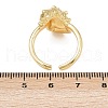 Ocean Theme Brass Cuff Rings RJEW-C135-01G-09-5