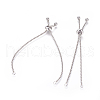 Tarnish Resistant Adjustable 304 Stainless Steel Bracelet Making X-STAS-G169-01P-1