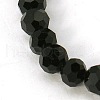 Faceted Glass Round Beads Strands X-GF4mmC27-1