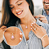 AHADERMAKER 40Pcs 10 Colors Glass Rhinestone Pendants FIND-GA0003-60-5