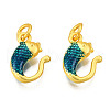 Alloy Enamel Charms ENAM-N056-051B-3