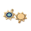304 Stainless Steel Enamel Pendants STAS-U061-01G-2