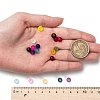 18 Colors Transparent Glass Beads FGLA-X0001-04A-6mm-7