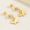 Elegant Crystal Earrings and Symmetrical Design FM1786-1